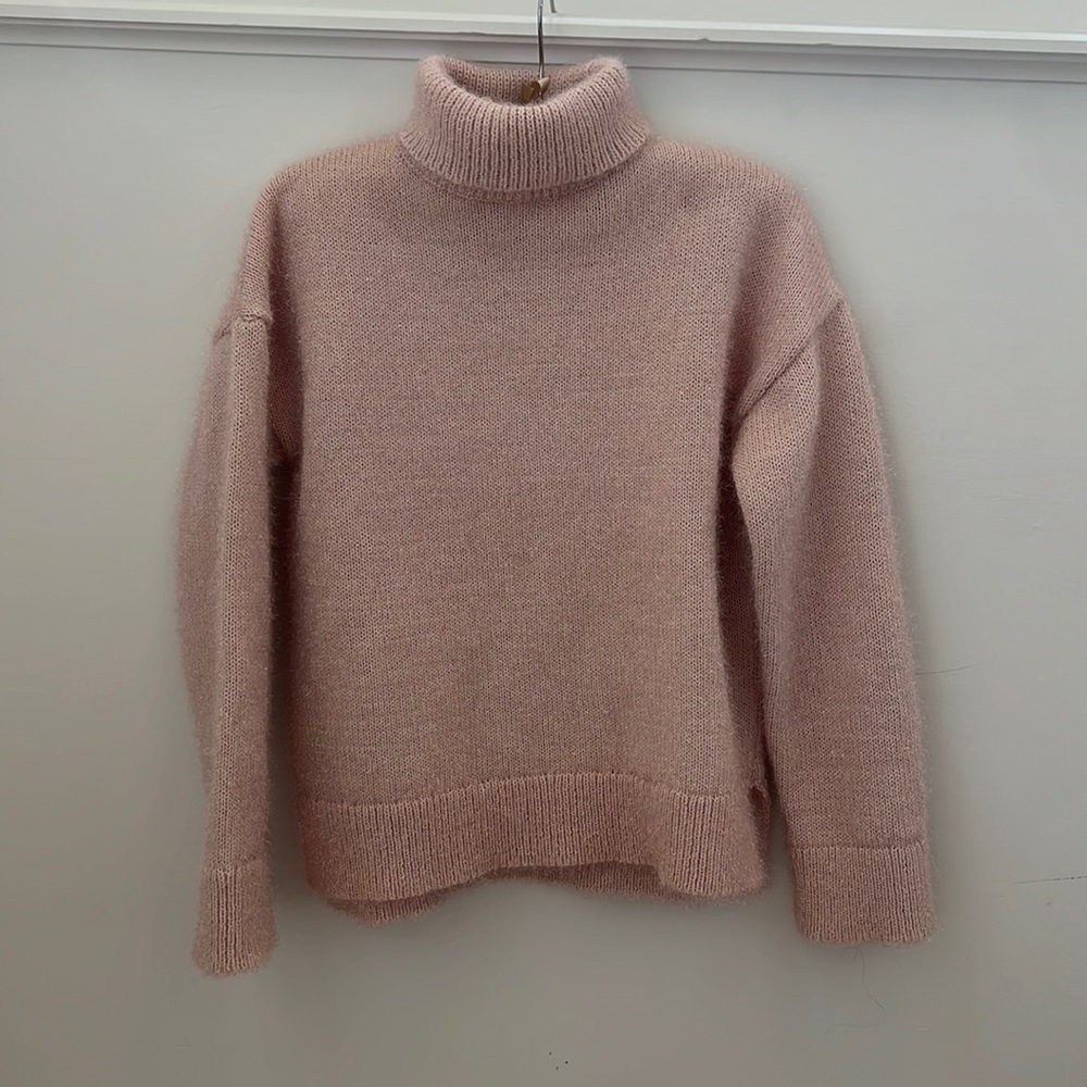 Kate Spade Pink Shimmer Turtleneck Sweater